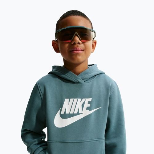 Detská mikina Nike Club Fleece Hoodie mineral slate/white