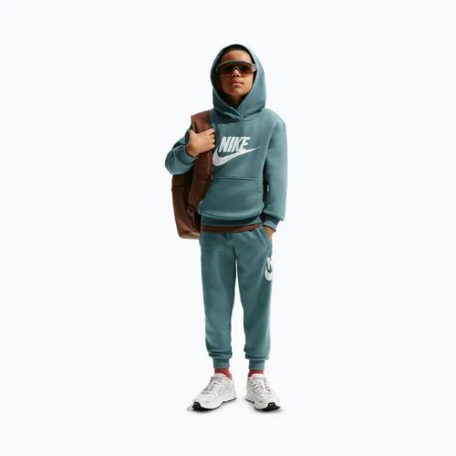 Detská mikina Nike Club Fleece Hoodie mineral slate/white