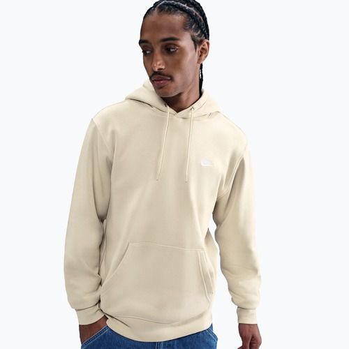 Pánska mikina Nike Club Pullover Hoodie light khaki/light khaki/white