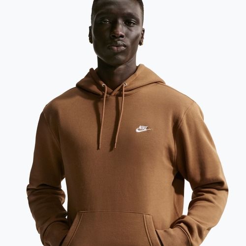 Pánska mikina Nike Club Pullover Hoodie ale brown/ale brown/white
