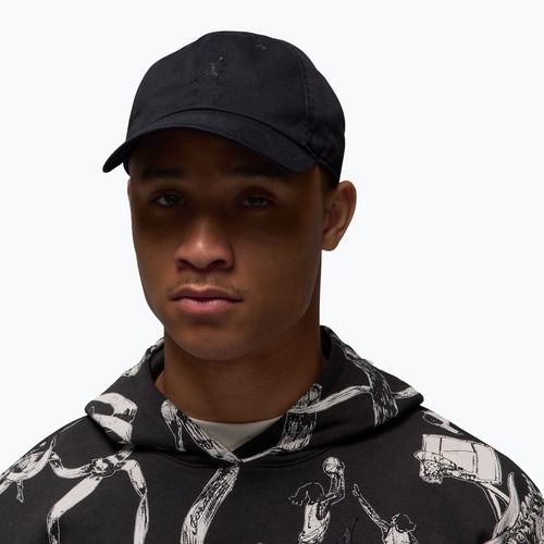 Šiltovka Nike Jordan Club Unstructured Curved-Bill black/black