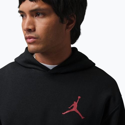 Pánska mikina Jordan Pullover Hoodie black/gym red
