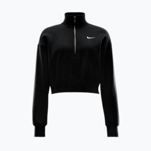 Dámska mikina Nike Sportswear Phoenix Fleece 1/2 Zip Cropped black/sail