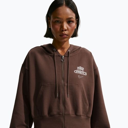 Dámska mikina Nike Phoenix Full-Zip Hoodie light chocolate