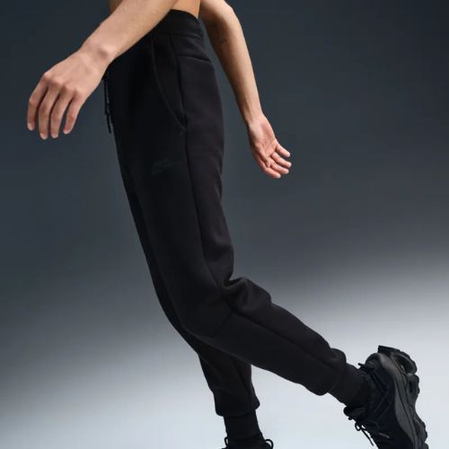 Dámske nohavice Nike Sportswear Tech Fleece Mid-Rise black/black