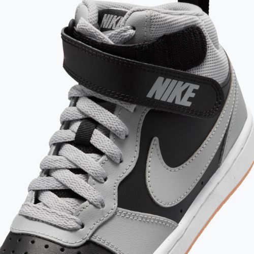 Topánky Nike Court Borough Mid 2 black/white/gum med brown/light smoke grey