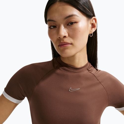 Dámske tričko Nike Gloss Fitted Top light chocolate