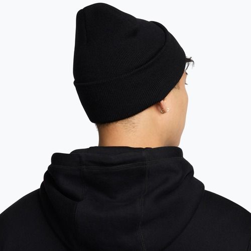Zimná čiapka Nike Peak Swoosh Beanie black/white