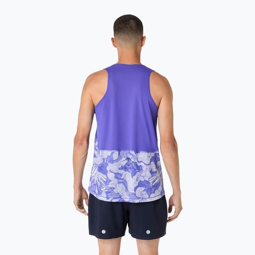 Pánske bežecké tričko ASICS Fujitrail Singlet cobalt burst/cream