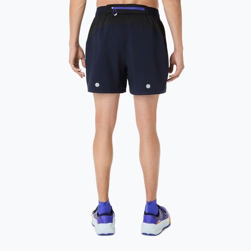 Pánske bežecké šortky ASICS Fujitrail All Over Print 5IN midnight/cobalt burst/cream