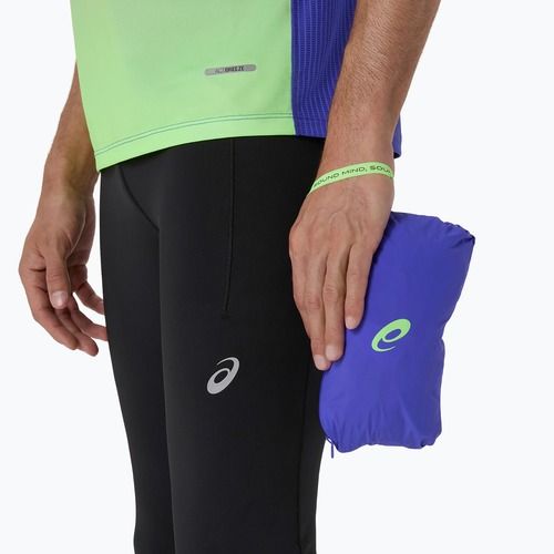 Pánske bežecké tričko ASICS Road All Over Print Singlet cobalt burst/illuminate green