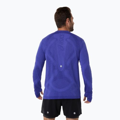 Pánske bežecké tričko longsleeve ASICS Road Seamless LS cobalt burst/eggplant