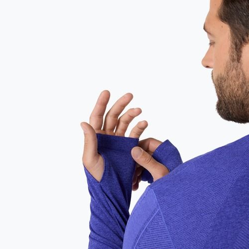 Pánske bežecké tričko longsleeve ASICS Road Seamless LS cobalt burst/eggplant