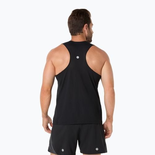 Pánske bežecké tričko ASICS Road Singlet performance black