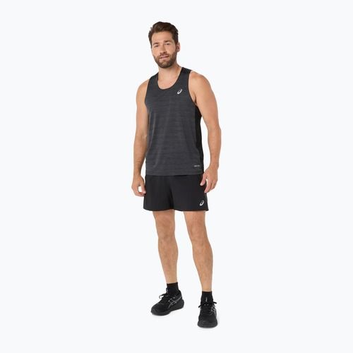 Pánske bežecké tričko ASICS Road Singlet performance black