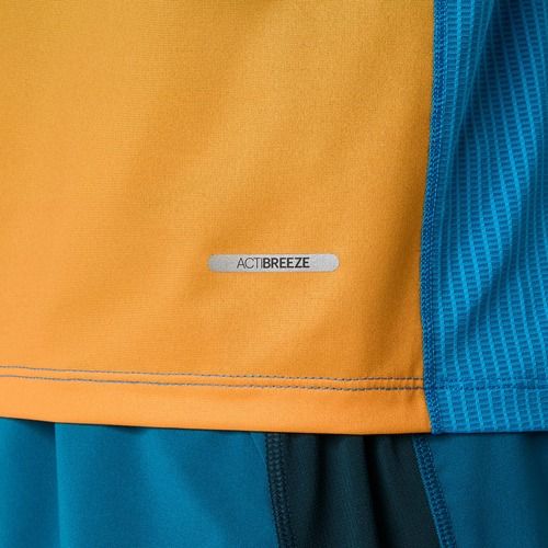 Pánske bežecké tričko ASICS Road Fade SS Aegean Blue/Yamabuki