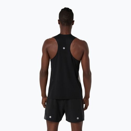 Pánske bežecké tričko ASICS Road Fade Singlet performance black/cream