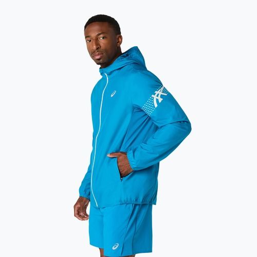 Pánska bežecká bunda ASICS Icon Aegean Blue/Cream