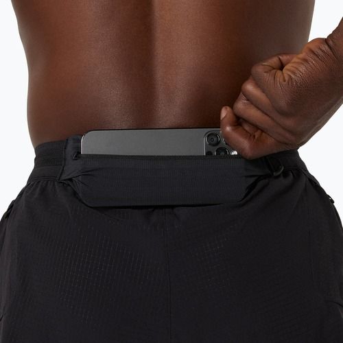 Pánske bežecké šortky ASICS Metarun Split performance black