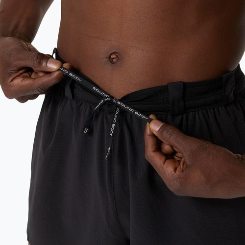 Pánske bežecké šortky ASICS Metarun Split performance black