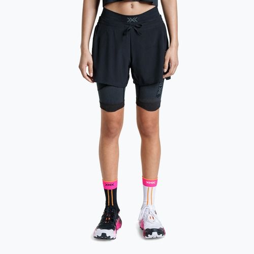 Dámske bežecké legíny X-Bionic Xceed Run Tights x black/rhino grey