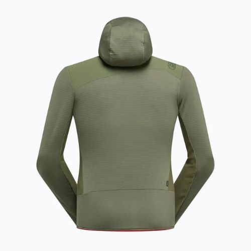 Pánska fleecová mikina La Sportiva Aequilibrium Thermal Hoody cypress/mountain red