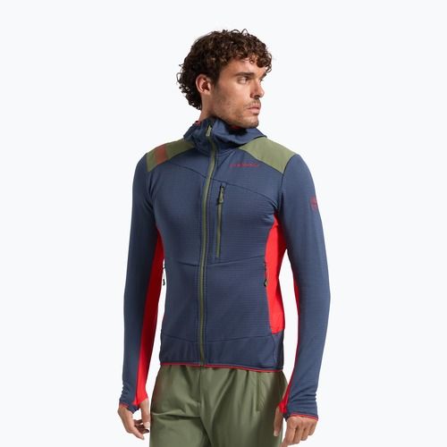 Pánska fleecová mikina La Sportiva Aequilibrium Thermal Hoody night sky/mountain red
