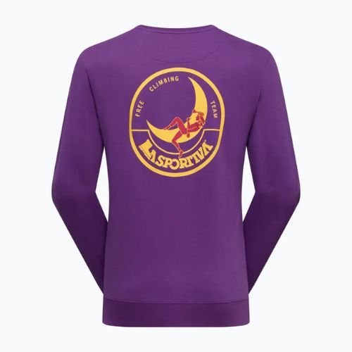Pánska mikina La Sportiva Climbing On The Moon viola/giallo