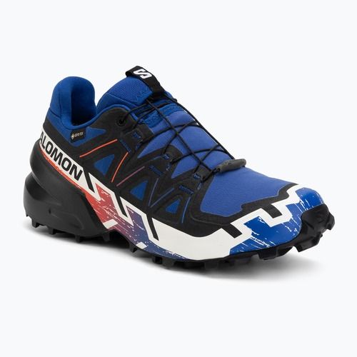 Bežecké topánky Salomon Speedcross 6 GTX surf the web/fiery red/white
