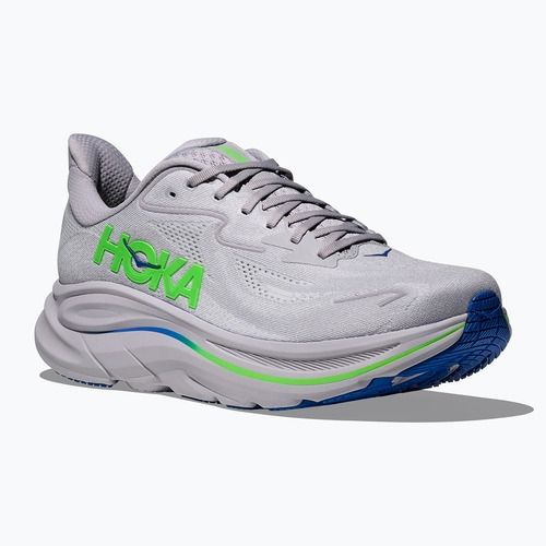 Pánske bežecké topánky HOKA Clifton 10 ash grey/neon green