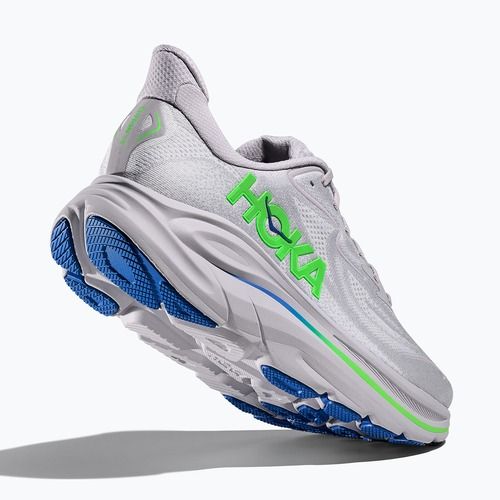 Pánske bežecké topánky HOKA Clifton 10 ash grey/neon green