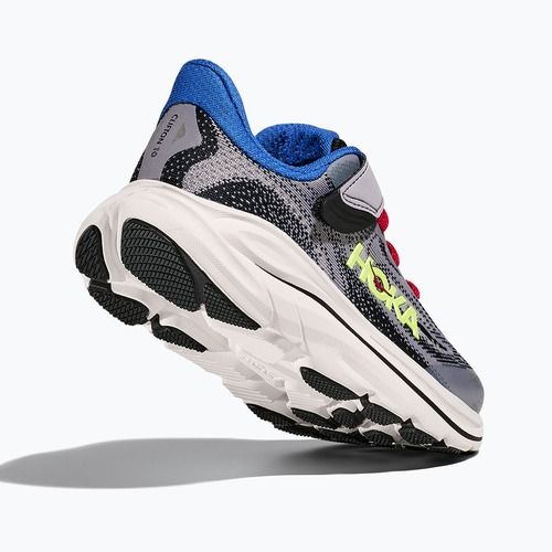 Detské bežecké topánky HOKA Clifton 10 foggy grey/black