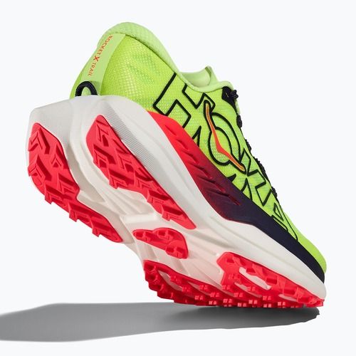 Pánske bežecké topánky HOKA Rocket X Trail neon Yuzu/neon flame