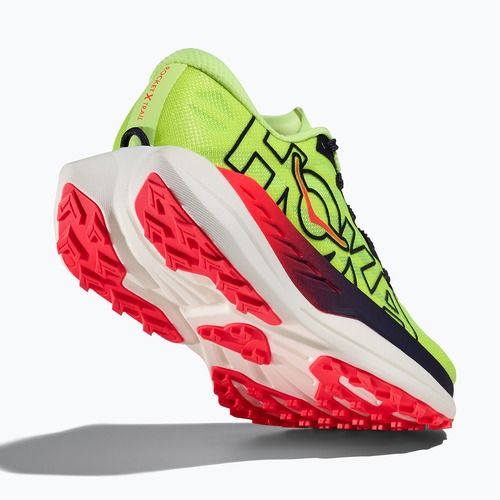 Dámske bežecké topánky HOKA Rocket X Trail neon yuzu/neon flame