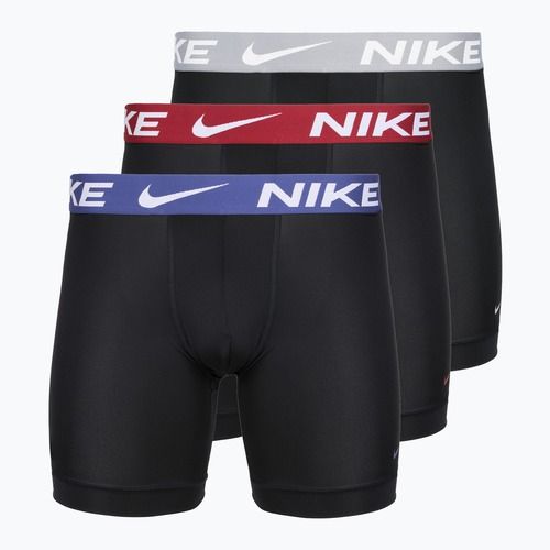 Pánske boxerky Nike Essential Micro 3 pairs black/sapphire/wolf grey/team crimson