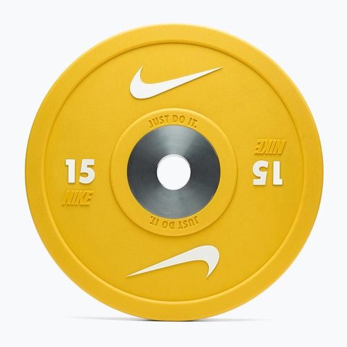 Bumpery Nike Strength Pro Urethane Bumper Plates 15 kg yellow/white