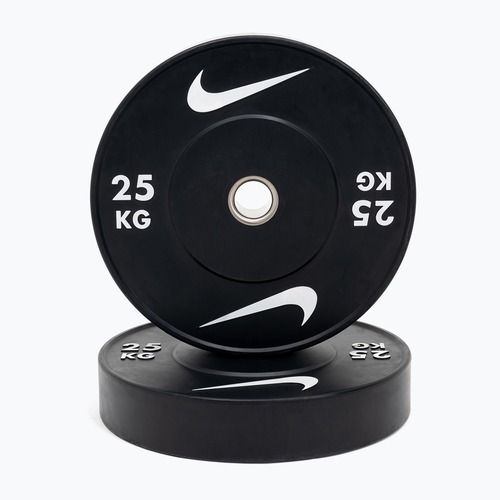 Bumpery Nike Strength Rubber Bumper Plates 25 kg black/white