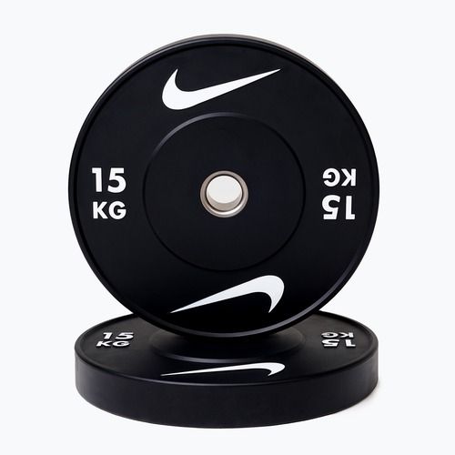 Bumpery Nike Strength Rubber Bumper Plates 15 kg black/white