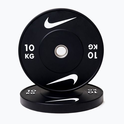 Bumpery Nike Strength Rubber Bumper Plates 10 kg black/white