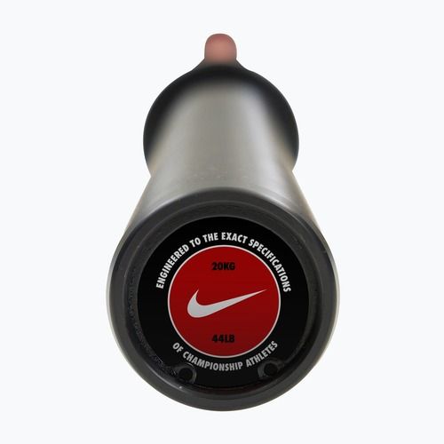 Rovná osa Nike Strength Coated Premium Barbell red swoosh