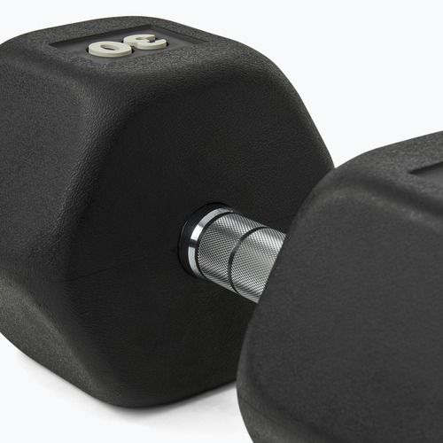 Pogumovaná činka Nike Strength Hex Dumbbell 30 kg black/white