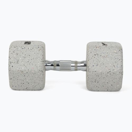 Pogumovaná činka Nike Strength Grind Hex Dumbbell 17,5 kg wolf grey