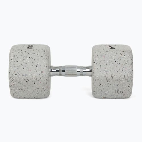 Pogumovaná činka Nike Strength Grind Hex Dumbbell 22,5 kg wolf grey