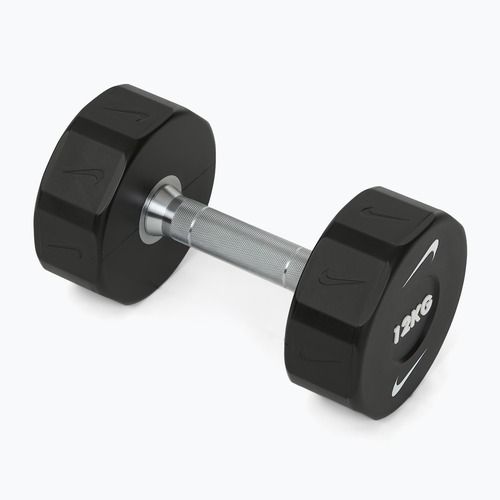 Chrómová činka Nike Strength Pro Urethane Dumbbell 12 kg black/white