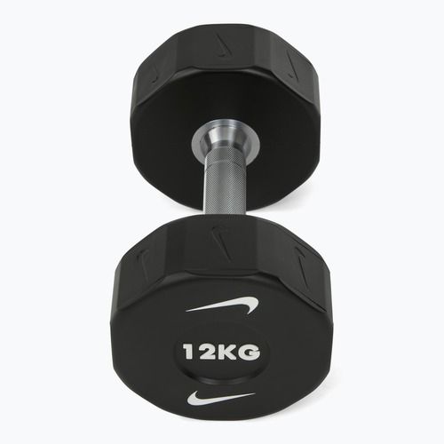 Chrómová činka Nike Strength Pro Urethane Dumbbell 12 kg black/white