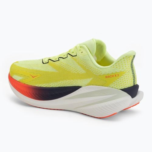 Pánske bežecké topánky Hoka Mach X 3 Wide neon yuzu/squid ink