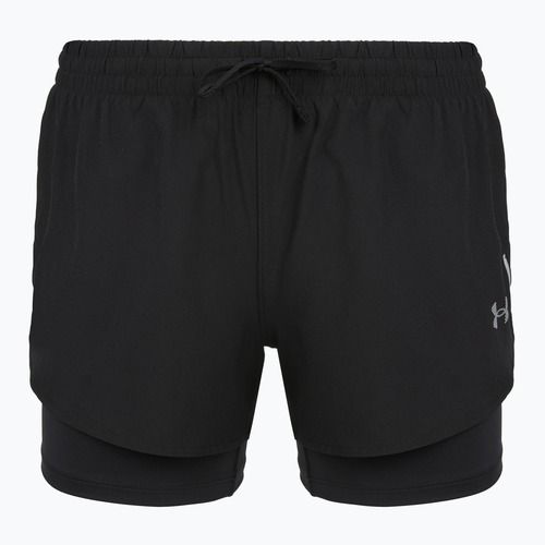 Dámske bežecké šortky Under Armour Velociti Pro 4" 2N1 ultimate black/ultimate black/ultimate black