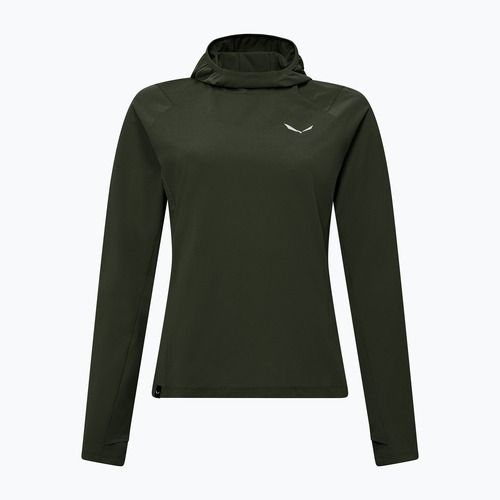 Dámska trekingová mikina Salewa Puez Sun Hoodie dark olive