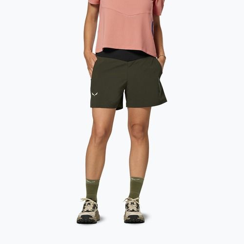 Dámske trekingové šortky Salewa Pedroc DST Light dark olive