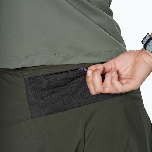 Dámske trekingové šortky Salewa Pedroc DST 2IN1 dark olive int/0870